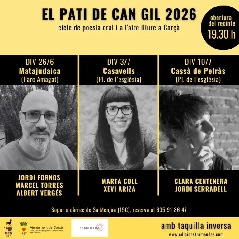 EL PATI DE CAN GIL | CICLE DE POESIA ORAL I A L’AIRE LLIURE