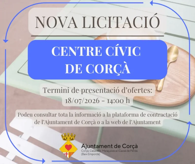 NOVA LICITACIÓ DEL CENTRE CÍVIC