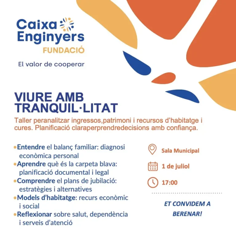 Xerrada Viure amb tranquil·litat
