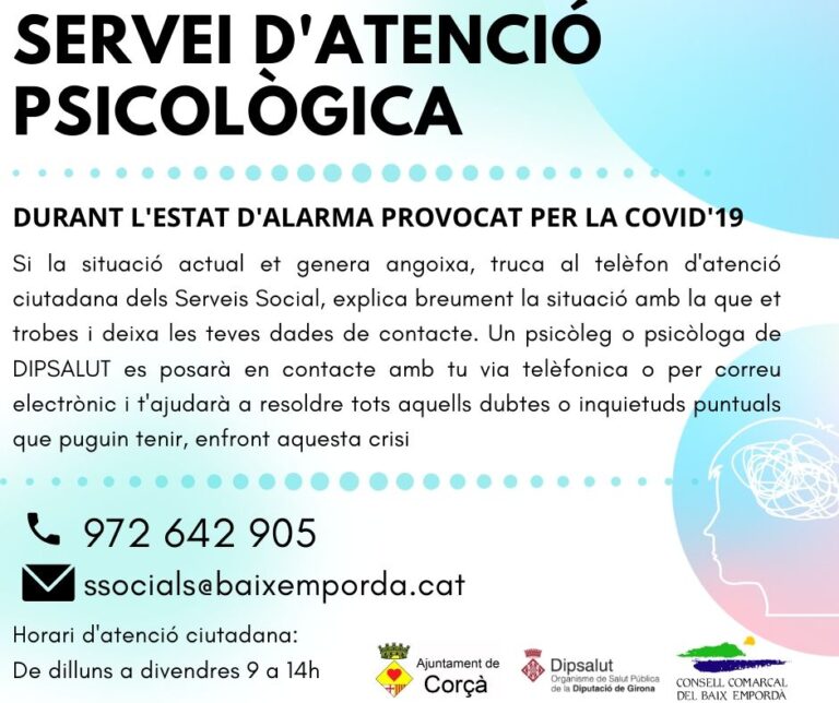 SERVEI D’ATENCIÓ PSICOLÒGICA