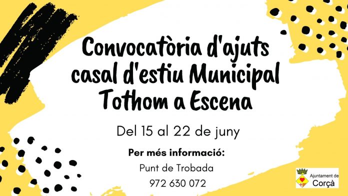 CONVOCATÒRIA D’AJUTS, CASAL D’ESTIU 2020