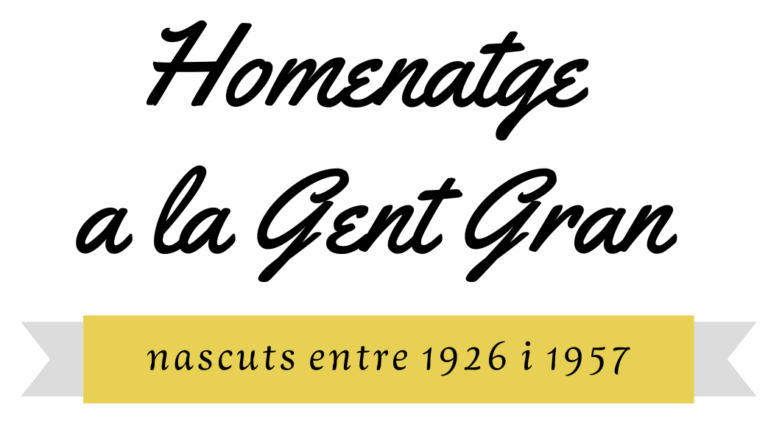 HOMENATGE A LA GENT GRAN 2022