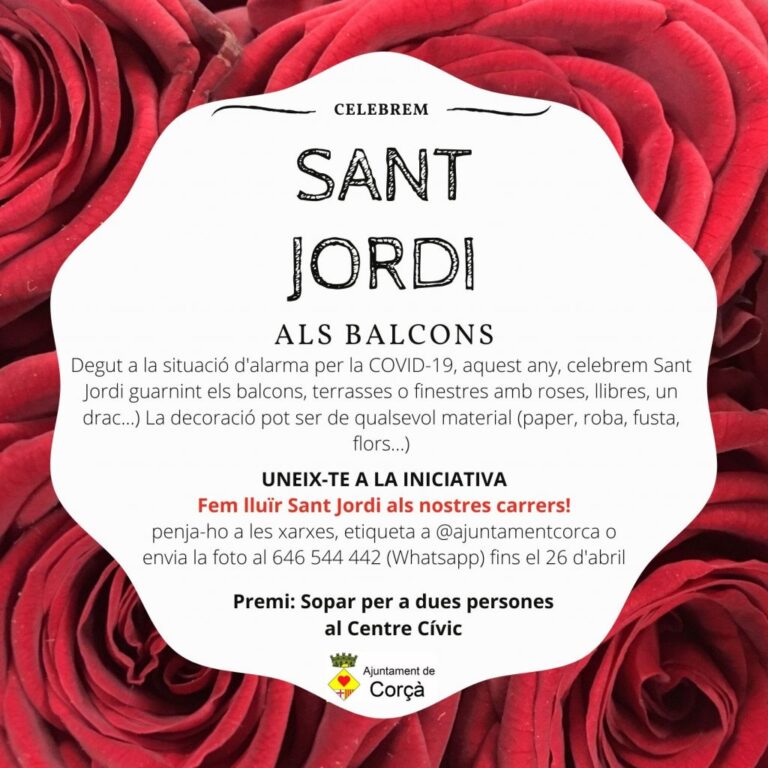 SANT JORDI ALS BALCONS, PREMIS CONCURS