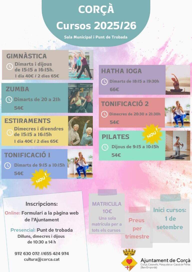 CURSOS 2025/26 | NOVETATS