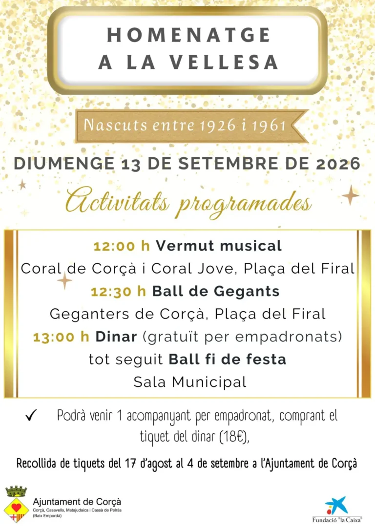 HOMENATGE A LA VELLESA 2026