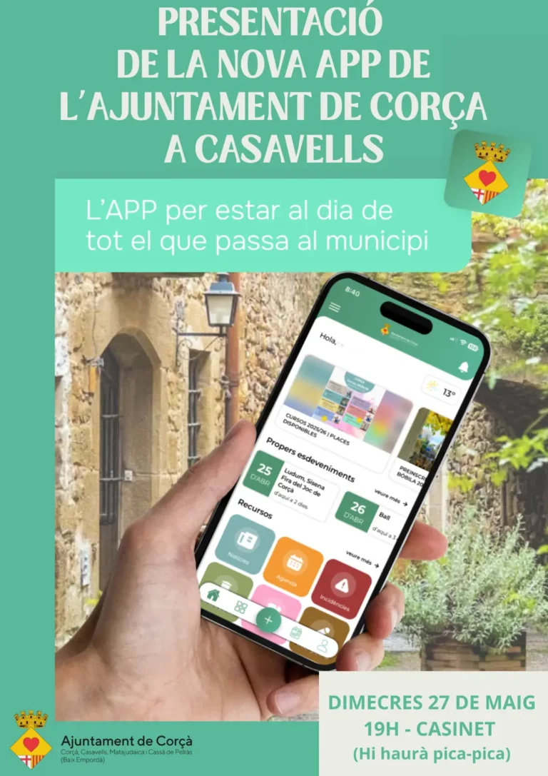 PRESENTACIÓ NOVA APP A CASAVELLS