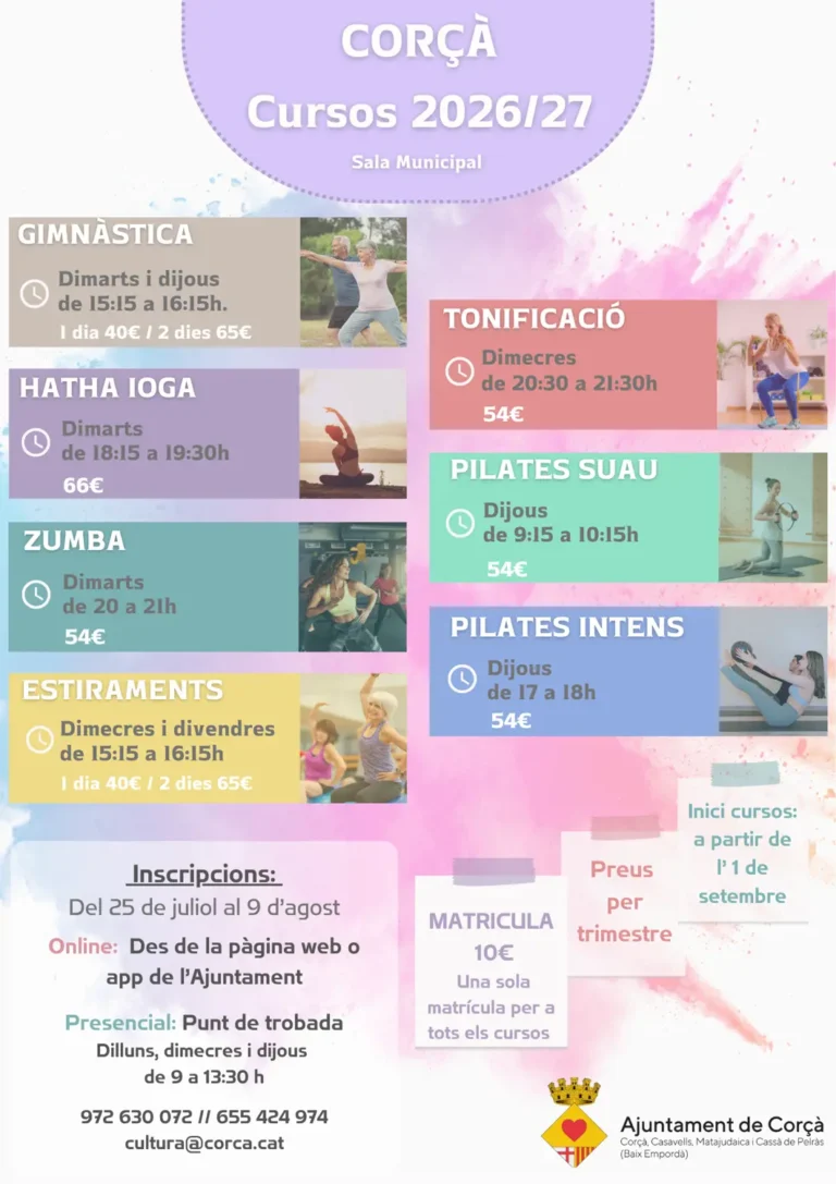 INSCRIPCIÓ CURSOS 2026-2027