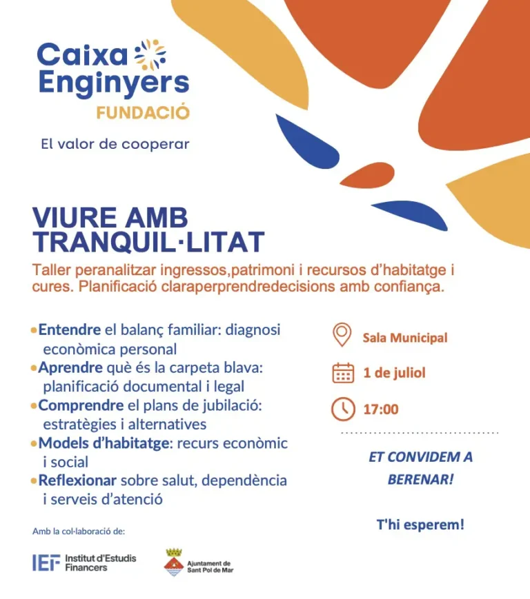 Xerrada Viure amb tranquil·litat